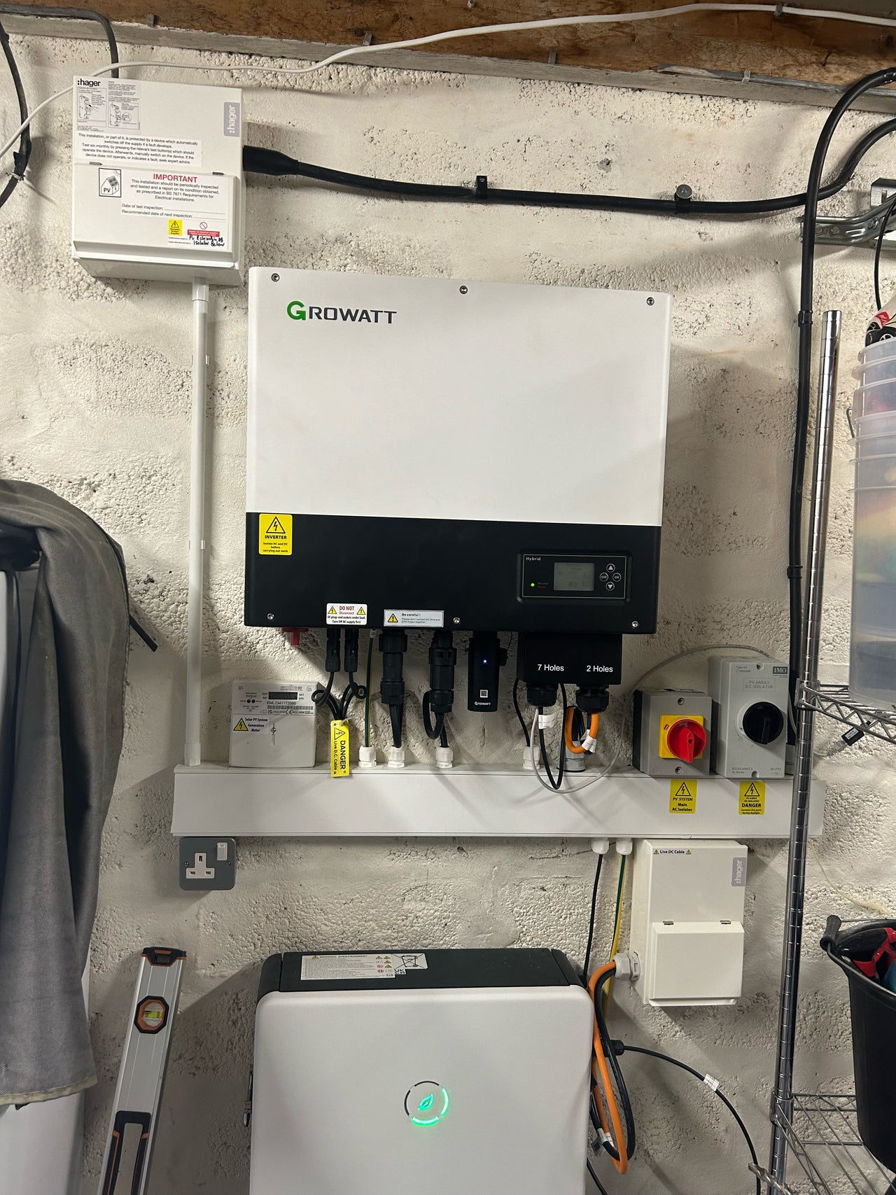 Growatt 3.6kw hybrid inverter installation