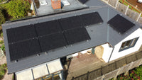 Thumbnail for Close-up of solar panels on a residential roof