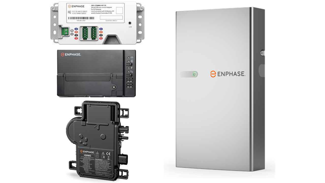 Enphase IQ Battery and IQ7PLUS Microinverter package