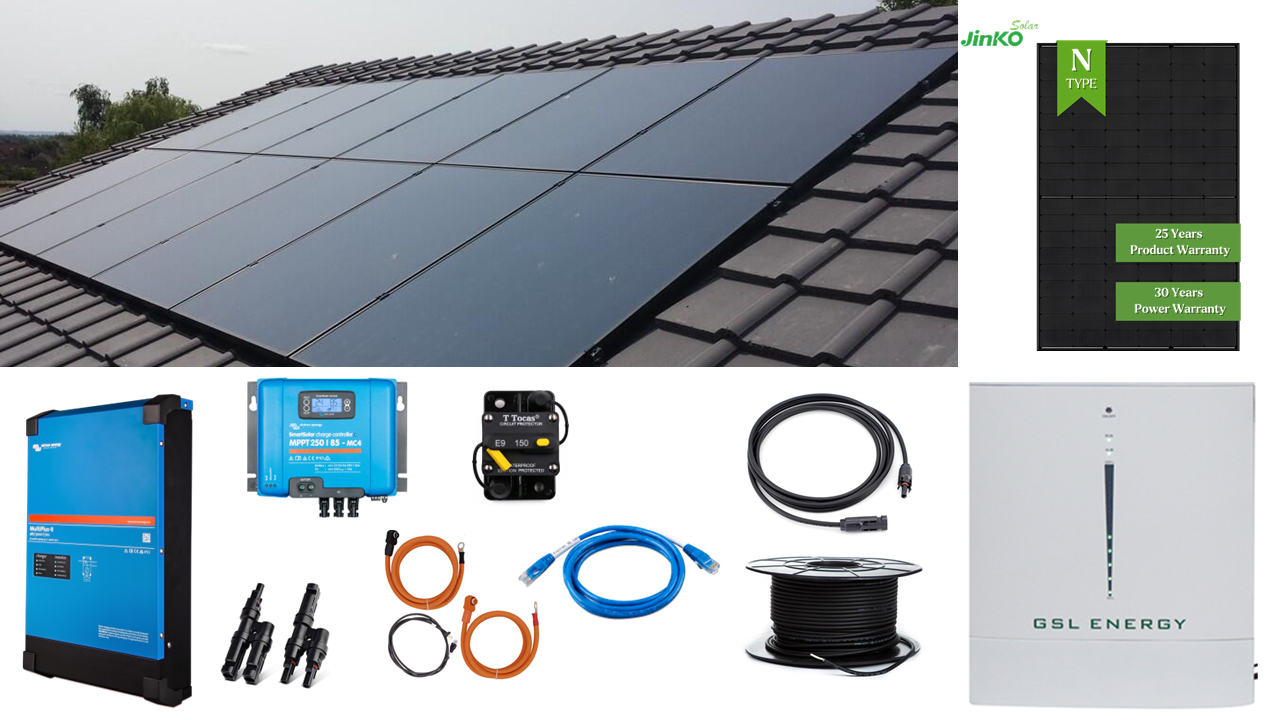 Complete Storage Kit 3.3kw Solar - Victron MultiPlus-II 48/3000/35-32 230V & 10.24kwh LiFeP04 GSL battery £4,868 +VAT