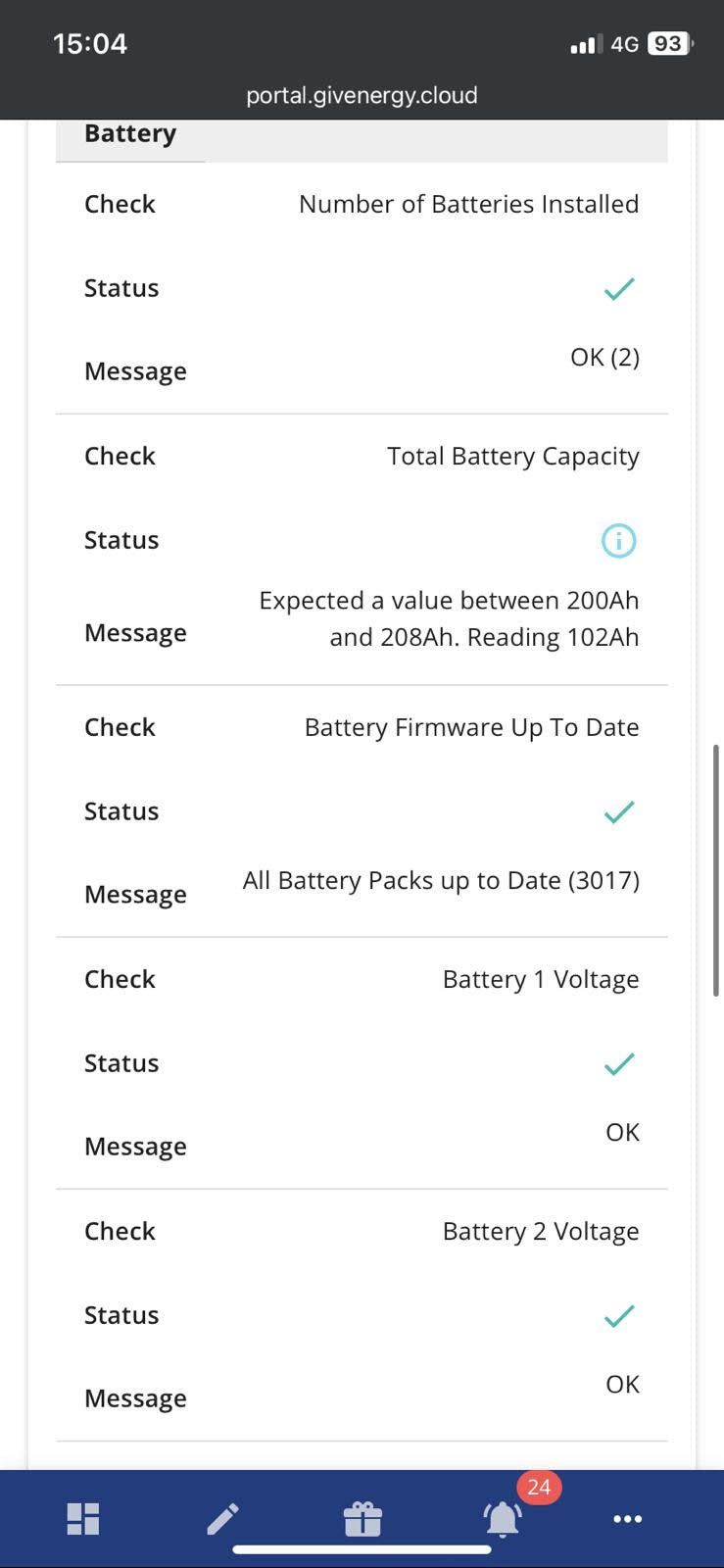 Givenergy 5.2kWh add on battery in SG8 7AE