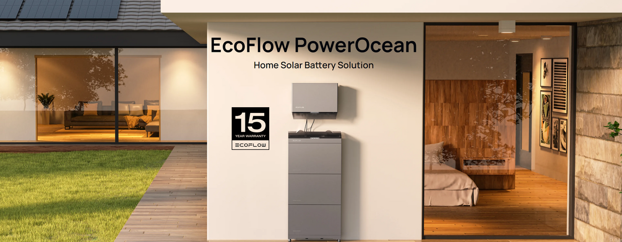 Fully Installed Package - EcoFlow PowerOcean 3.68-6kW Hybrid | Floor/Wall Mounted | Outdoor | Heating Element  | Fire safety | 15yr warranty | Ave £536/kW | (0%VAT at checkout)