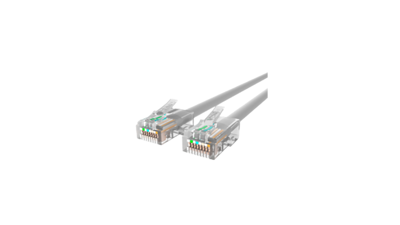 Cat 5e RJ45 ivory shielded cable, 3m length