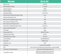 Thumbnail for Dyness DL5.0C battery specifications chart