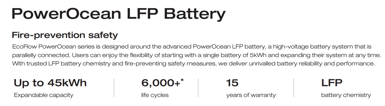 Fully Installed Package - EcoFlow PowerOcean 3.68-6kW Hybrid | Floor/Wall Mounted | Outdoor | Heating Element  | Fire safety | 15yr warranty | Ave £536/kW | (0%VAT at checkout)