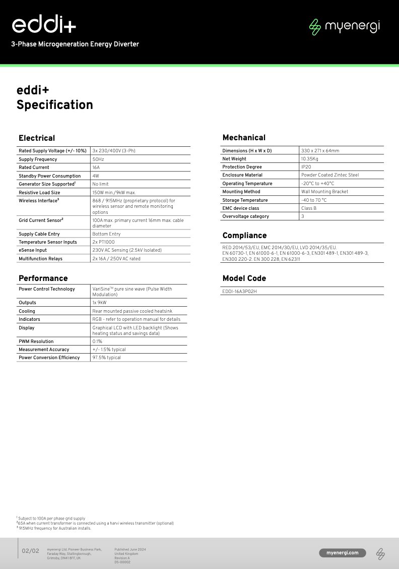 EDDI 3phase spec