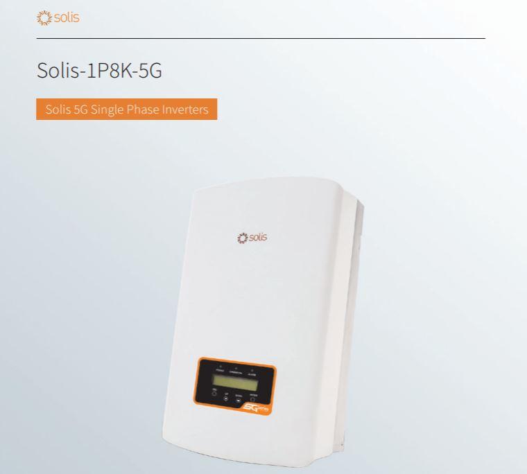 Solis 8.0kW 5G Dual MPPT - Single Phase with DC on grid Solar Inverter £762  + vat